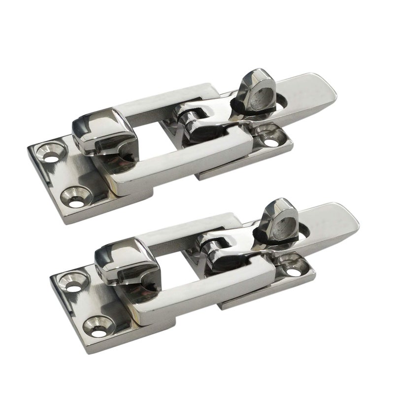 NRC&XRC Heavy Duty 316 Stainless Steel Anti-Rattle Lockable Hold Down CLAMP Two Stainless Steel Lockable Latches - Image 1